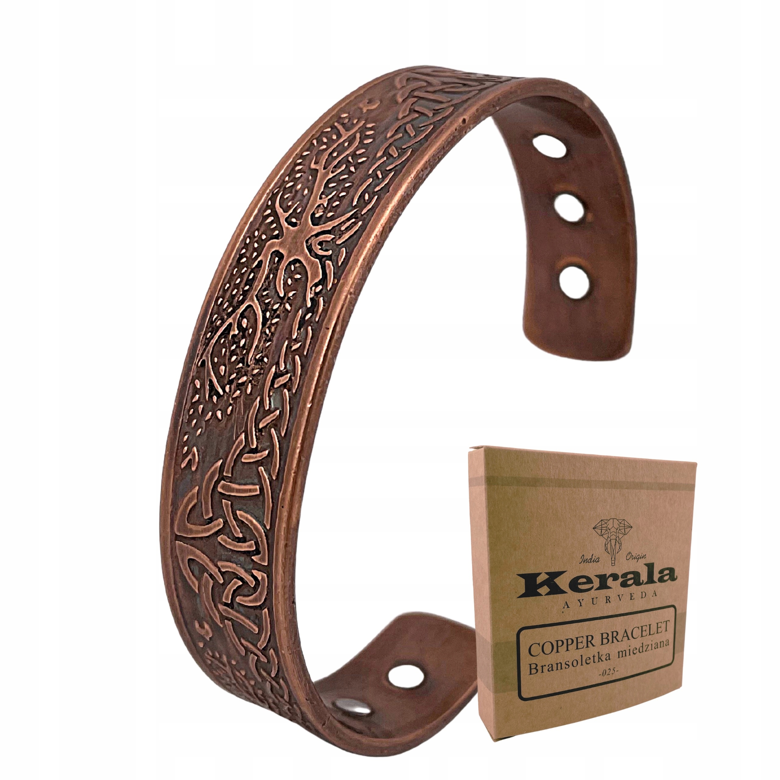 Bransoletka Miedziana Magnetyczna Zdrowotna 025